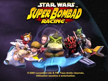 Star Wars - Super Bombad Racing screen shot title